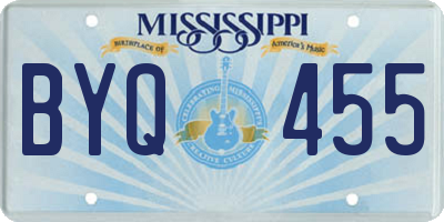 MS license plate BYQ455