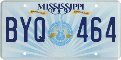 MS license plate BYQ464