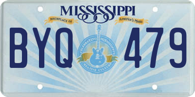 MS license plate BYQ479