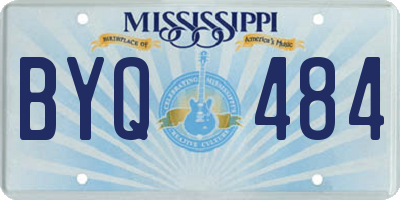 MS license plate BYQ484