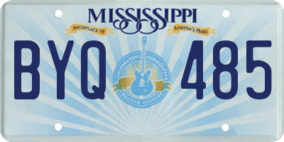 MS license plate BYQ485