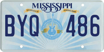 MS license plate BYQ486