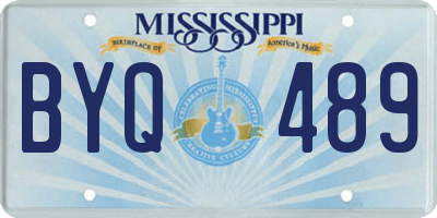 MS license plate BYQ489