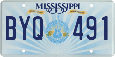 MS license plate BYQ491