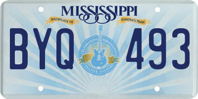 MS license plate BYQ493