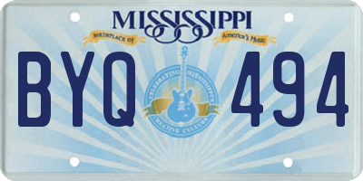 MS license plate BYQ494