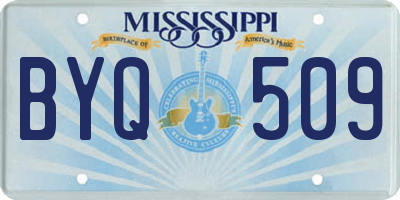 MS license plate BYQ509