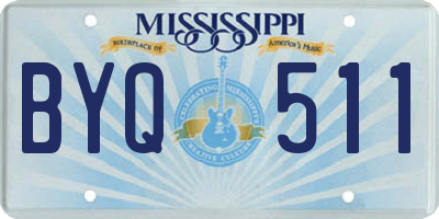 MS license plate BYQ511