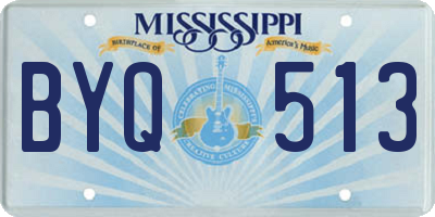 MS license plate BYQ513