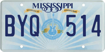MS license plate BYQ514