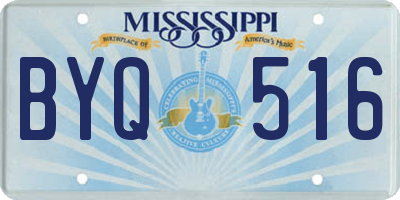 MS license plate BYQ516