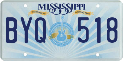 MS license plate BYQ518