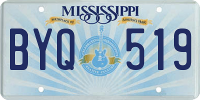 MS license plate BYQ519