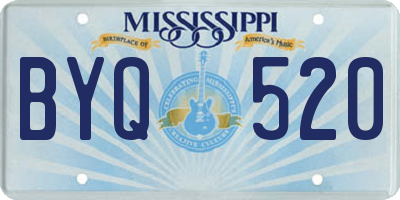MS license plate BYQ520