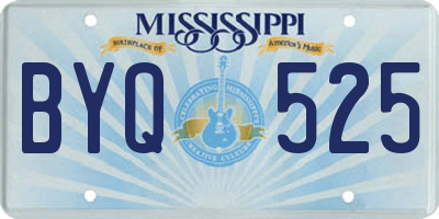 MS license plate BYQ525
