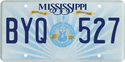 MS license plate BYQ527