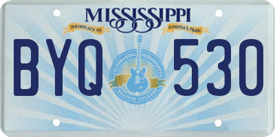 MS license plate BYQ530