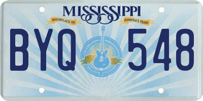 MS license plate BYQ548