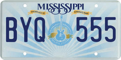 MS license plate BYQ555