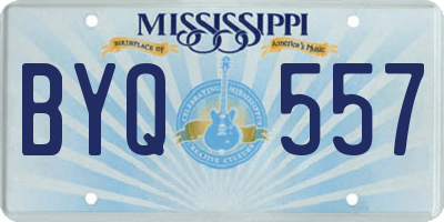 MS license plate BYQ557