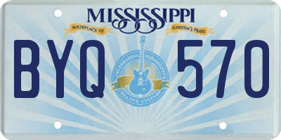 MS license plate BYQ570