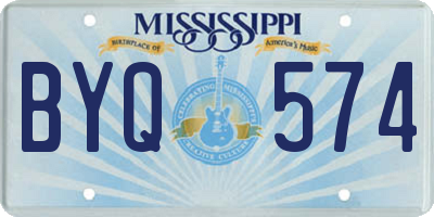 MS license plate BYQ574