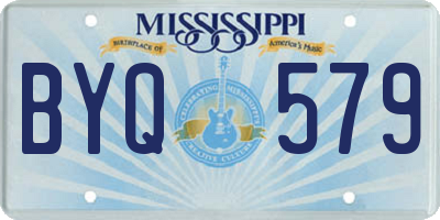 MS license plate BYQ579