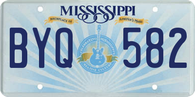 MS license plate BYQ582