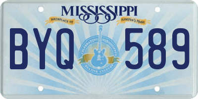MS license plate BYQ589