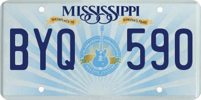 MS license plate BYQ590
