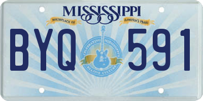 MS license plate BYQ591