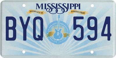 MS license plate BYQ594
