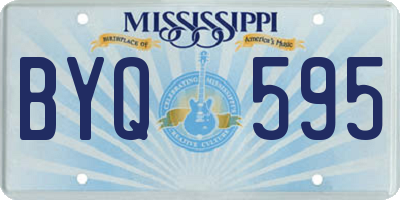MS license plate BYQ595