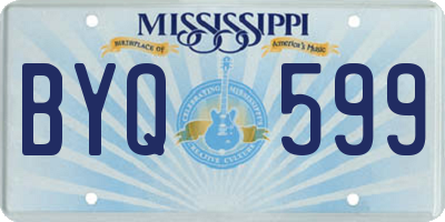 MS license plate BYQ599