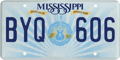 MS license plate BYQ606