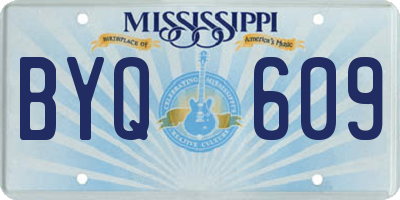 MS license plate BYQ609