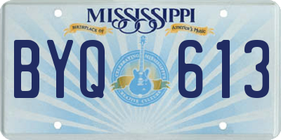 MS license plate BYQ613