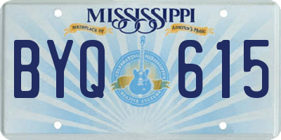 MS license plate BYQ615
