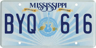 MS license plate BYQ616