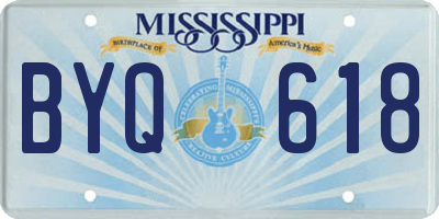 MS license plate BYQ618