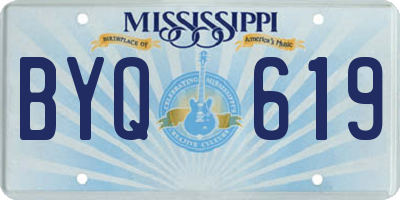 MS license plate BYQ619