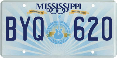 MS license plate BYQ620