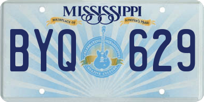 MS license plate BYQ629