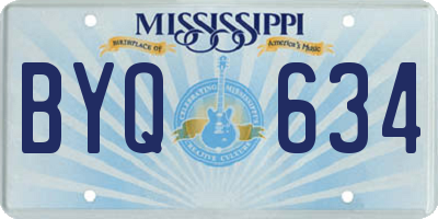 MS license plate BYQ634