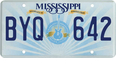 MS license plate BYQ642