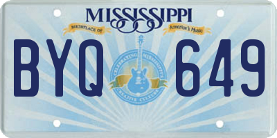 MS license plate BYQ649