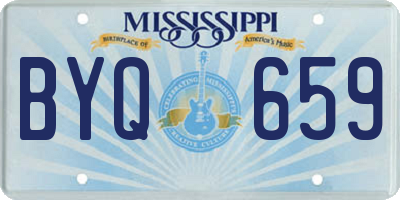 MS license plate BYQ659