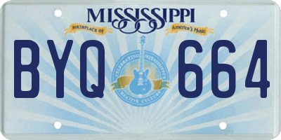 MS license plate BYQ664