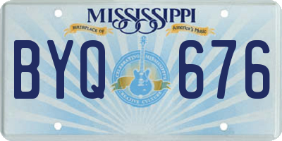 MS license plate BYQ676
