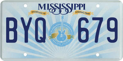 MS license plate BYQ679